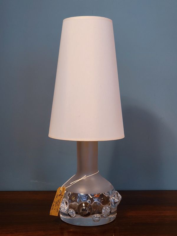 Glass bordlampe vintage Kosta Boda